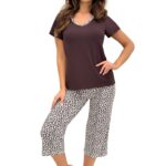 Ruskea naisten pyjama – Zoya 3/4